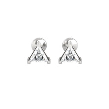 Load image into Gallery viewer, Trillion Cut Diamond Stud Earrings for her