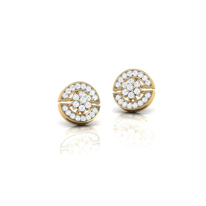 Moon studded earrings