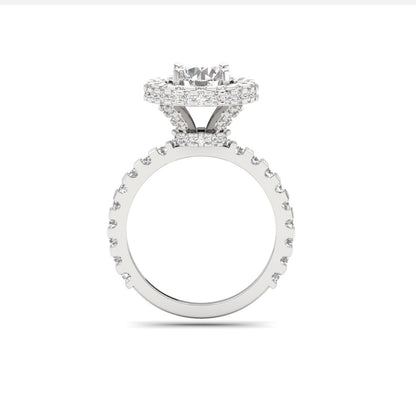 Taisia Diamond Silver Ring for Her