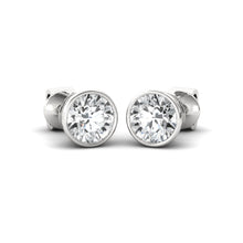 Load image into Gallery viewer, Infinity Glow 1ct Besel Stud earrings for her