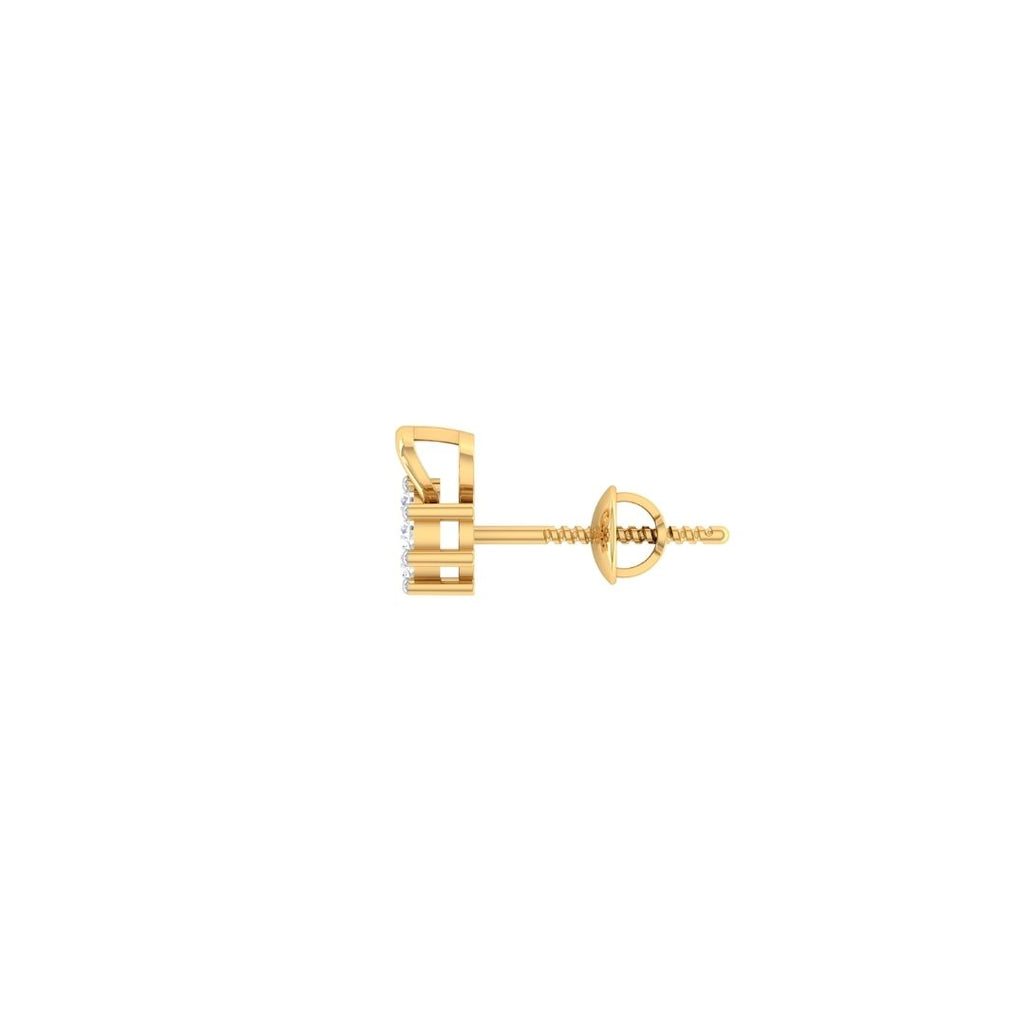 Dainty Floral Sterling Silver Earrings for Women