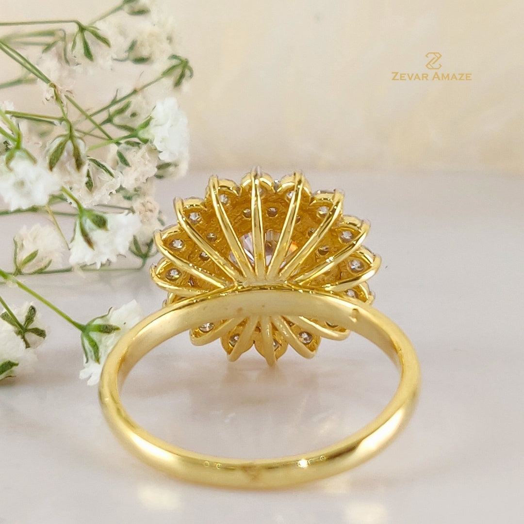 Gatha Diamond Silver Ring for Her