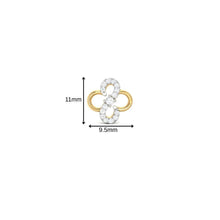 Load image into Gallery viewer, Infinity Floral Rose Gold Sterling Silver Earrings for Women