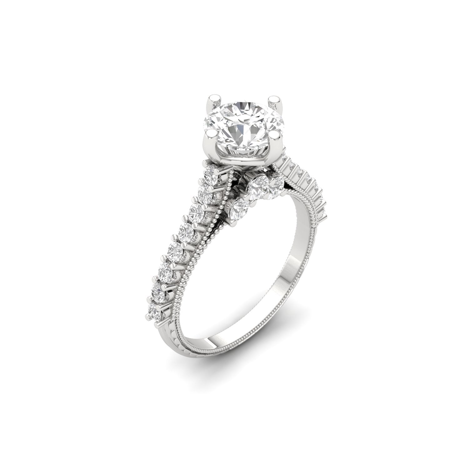 Tiye Diamond Silver Ring for Her