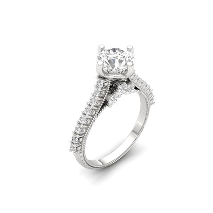 Tiye Diamond Silver Ring for Her