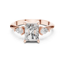 Load image into Gallery viewer, Shanaya 3ct Radiant Moissanite Solitaire Diamond Ring for her