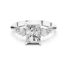 Load image into Gallery viewer, Shanaya 3ct Radiant Moissanite Solitaire Diamond Ring for her