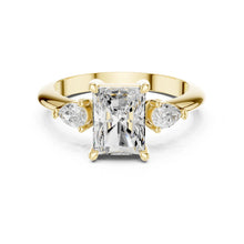 Load image into Gallery viewer, Shanaya 3ct Radiant Moissanite Solitaire Diamond Ring for her