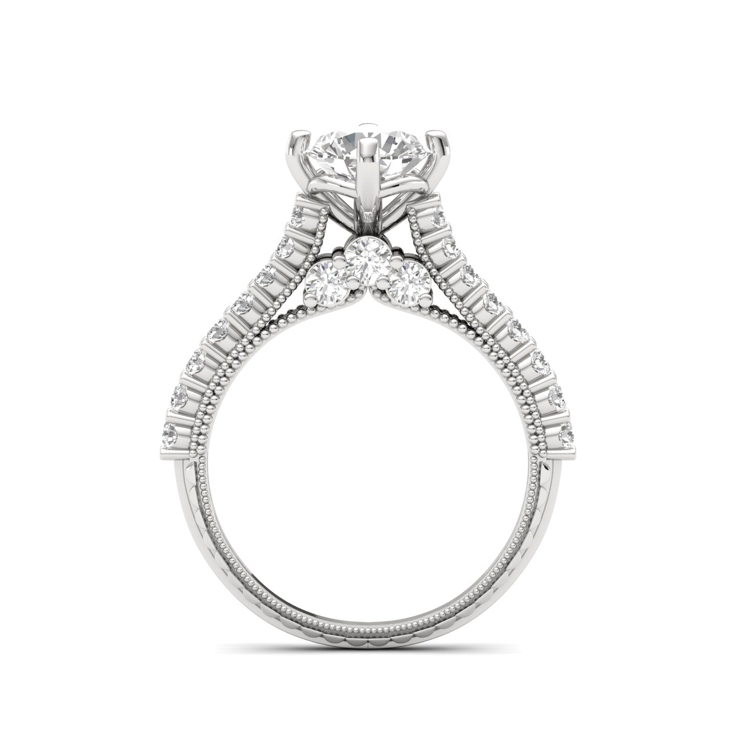 Tiye Diamond Silver Ring for Her