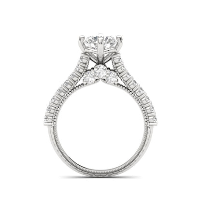 Tiye Diamond Silver Ring for Her