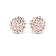 Load image into Gallery viewer, Radiant Petal Swirl Sterling Silver Earrings for Women