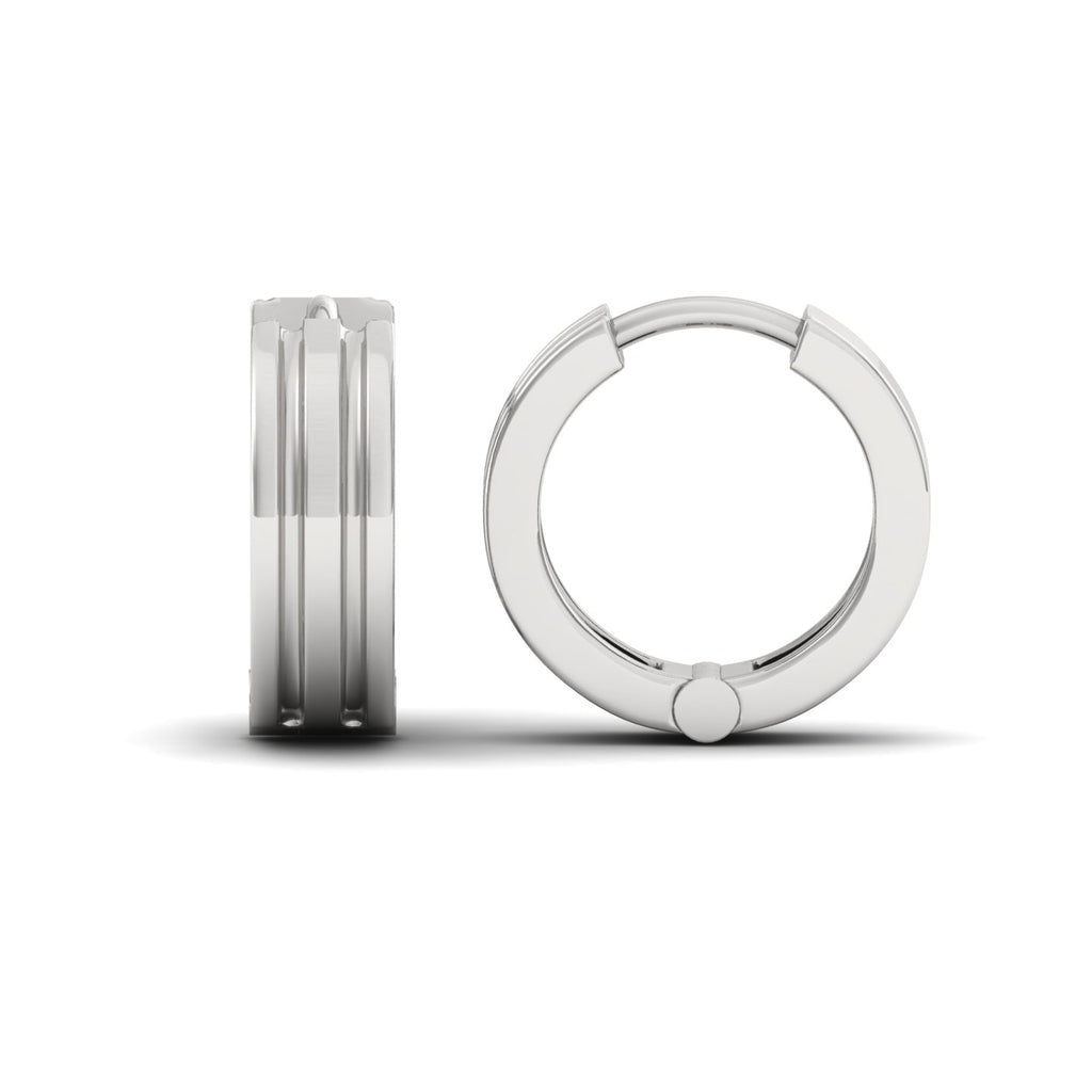Buy Doto Silver Hoop Earrings For Men Online Zevar Amaze
