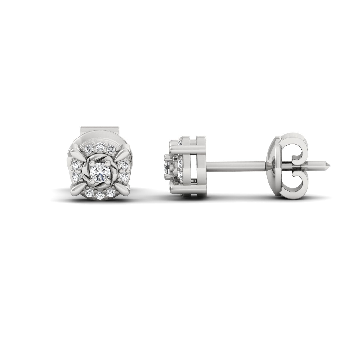 Men earring front and side profile- zevar amaze