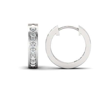 Celeste Diamond hoop bali for her