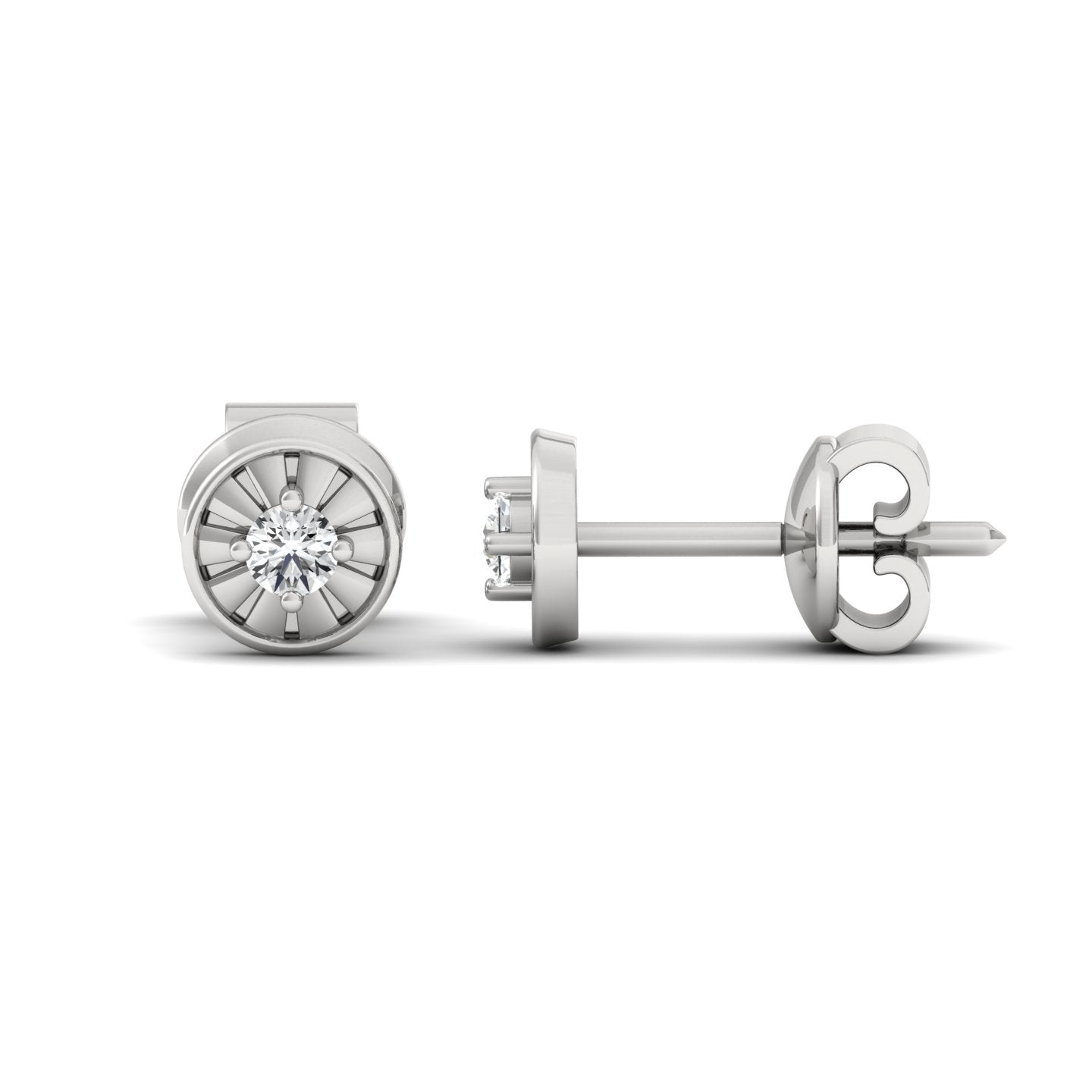 ear stud for men - white