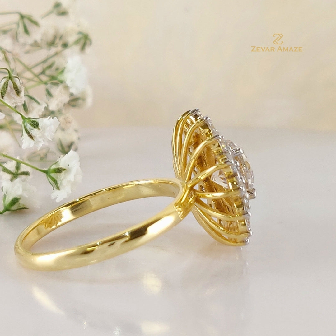 Gatha Diamond Silver Ring for Her