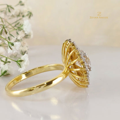 Gatha Diamond Silver Ring for Her