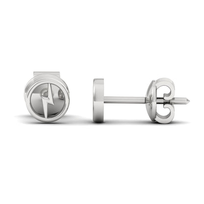 Front and Side View - Silver Stud for Men