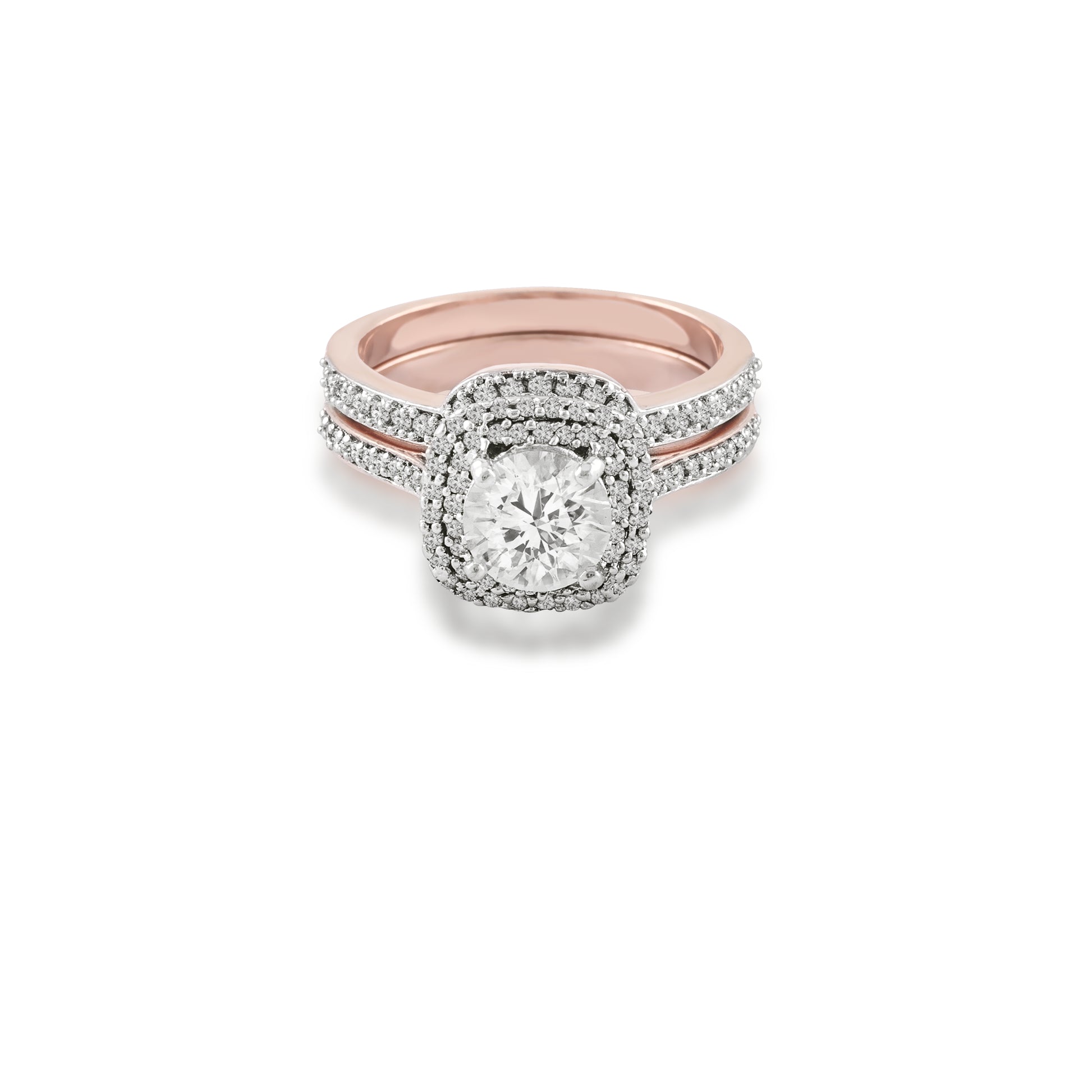 Leora Diamond Silver Stack Ring for Women