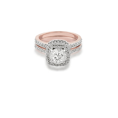 Leora Diamond Silver Stack Ring for Women