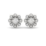 Floral Bloom Sterling Silver Earrings for Her