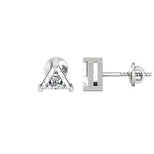 Load image into Gallery viewer, Trillion Cut Diamond Stud Earrings for her