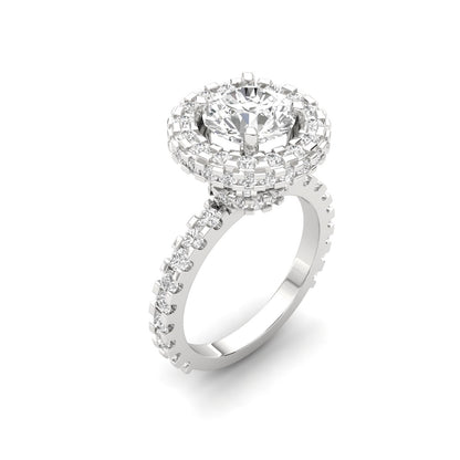 Taisia Diamond Silver Ring for Her