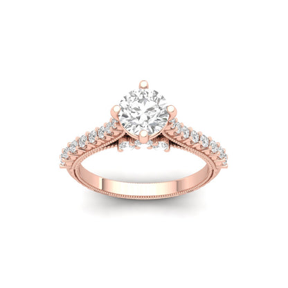 Tiye Diamond Silver Ring for Her