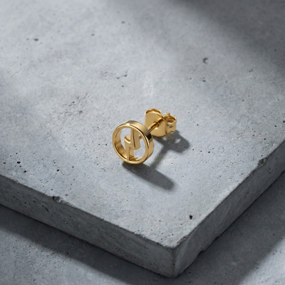 Castor Ear Silver Stud For Men (1 PC ONLY)