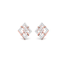 Load image into Gallery viewer, Diamond Shape Sparkling Sterling Silver Earrings for Women