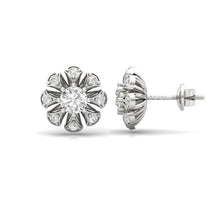 Load image into Gallery viewer, Floral Bloom Sterling Silver Earrings for Her