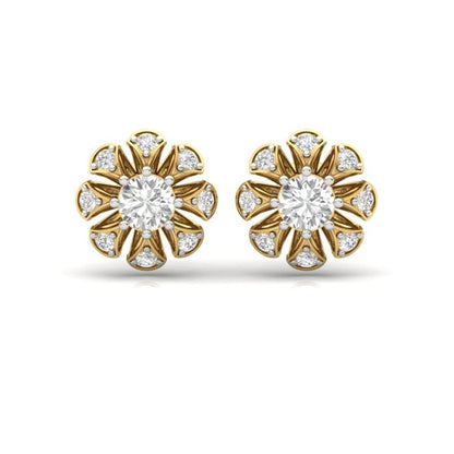 Floral Bloom Sterling Silver Earrings for Her