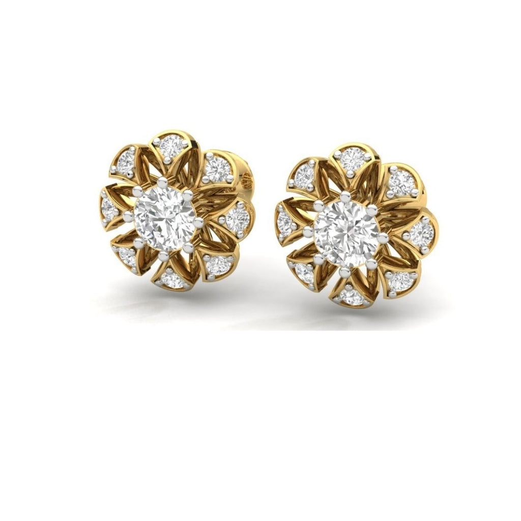 Floral Bloom Sterling Silver Earrings for Her