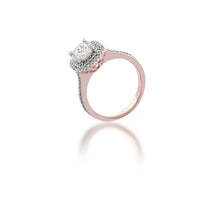 Load image into Gallery viewer, Rose gold Solitaire ring - Zevar amaze