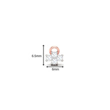 Load image into Gallery viewer, Dainty Floral Sterling Silver Earrings for Women