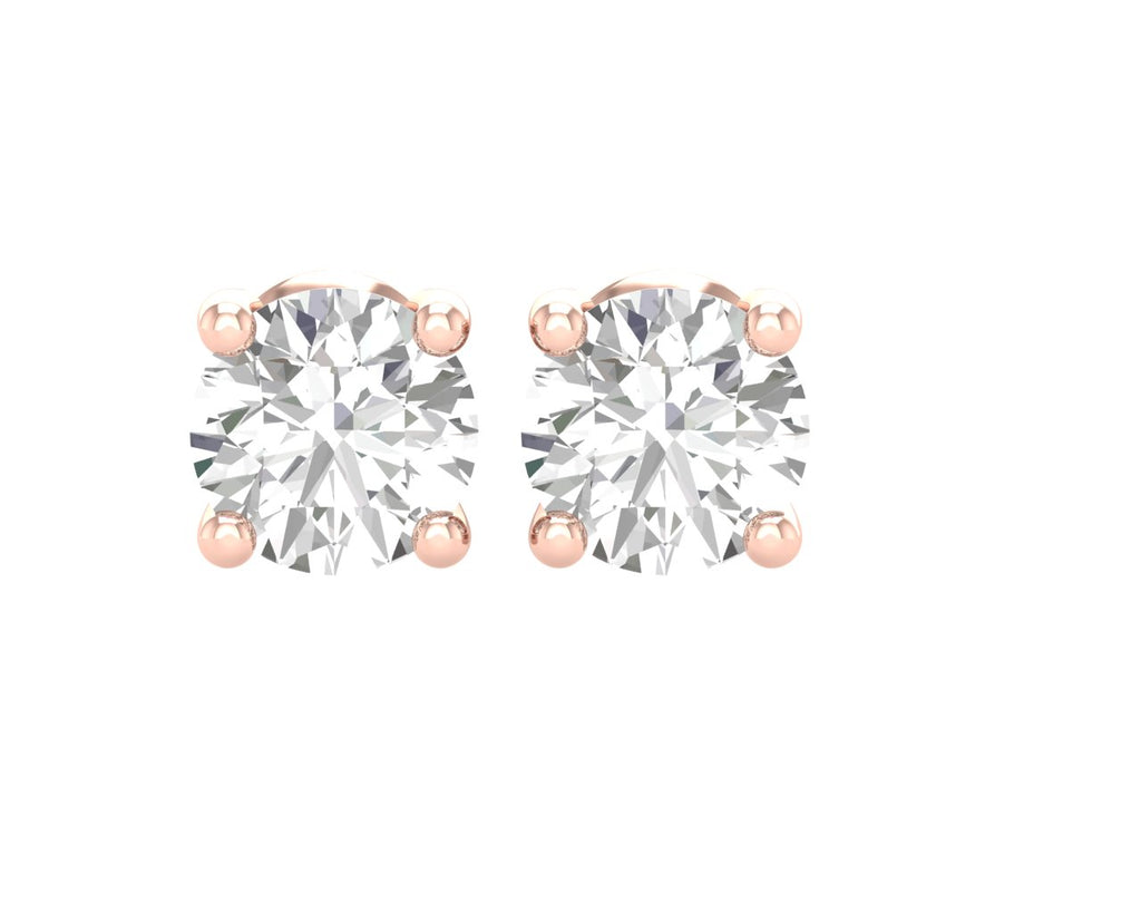 Round 1ct Solitaire Studs for her