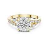Aanya 2ct Round Moissanite Solitaire Diamond Ring for her