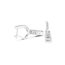 Load image into Gallery viewer, moissanite Diamond earring on a white background