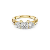 Aurelia Fine Loop Moissanite Diamond Ring for Her