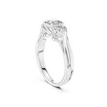 Load image into Gallery viewer, Moissanite Diamond ring with a white background