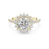 Avani 1.5ct Round Moissanite Solitaire Diamond Ring for her