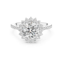 Load image into Gallery viewer, moissanite Diamond ring with a white background