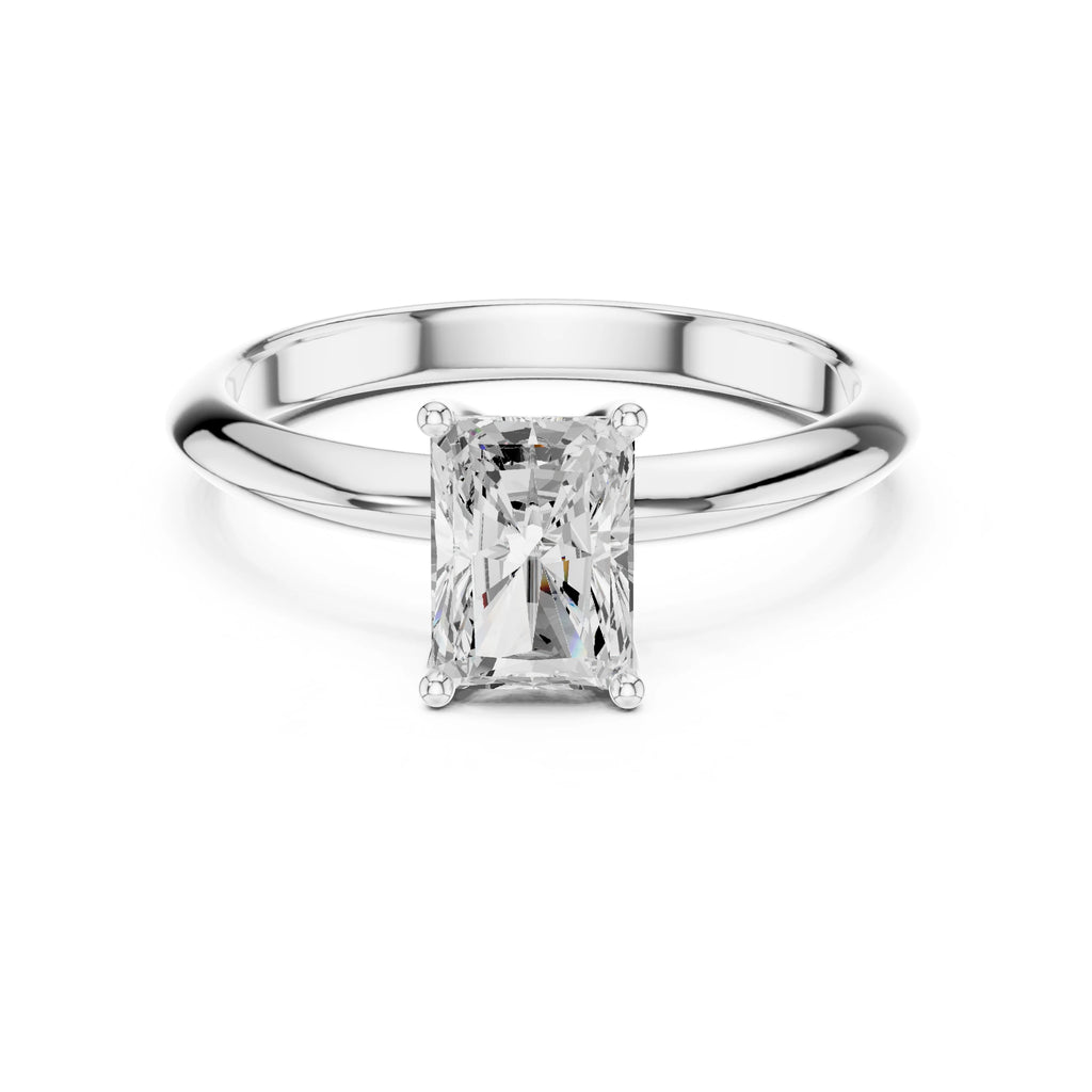 Tisha 1ct Radiant Moissanite Solitaire Diamond Ring for her
