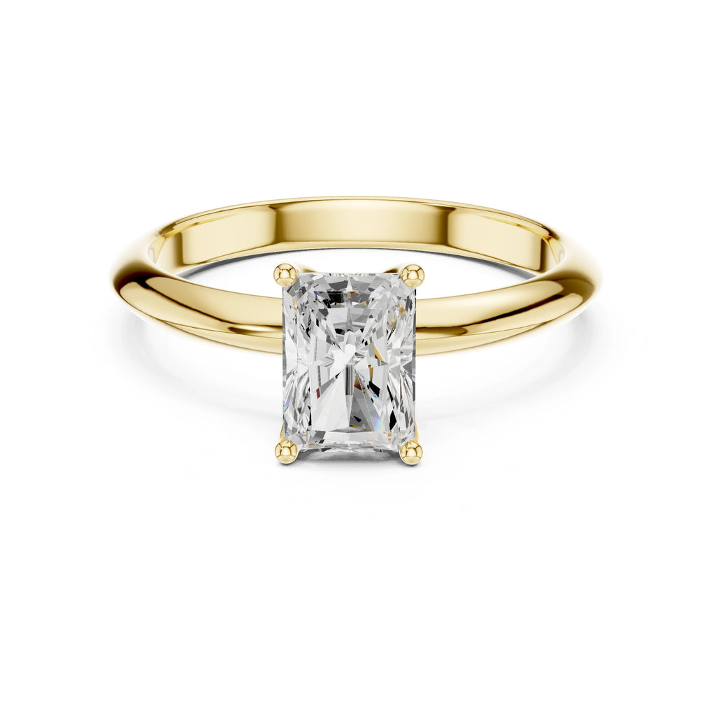 Tisha 1ct Radiant Moissanite Solitaire Diamond Ring for her