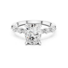 Load image into Gallery viewer, Advika 2ct Oval Moissanite Solitaire Diamond Ring for her