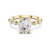Load image into Gallery viewer, Advika 2ct Oval Moissanite Solitaire Diamond Ring for her