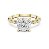Ishita 2ct Round Moissanite Solitaire Diamond Ring for her