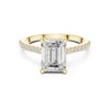 Manvi 2ct Emerald Moissanite Solitaire Diamond Ring for her
