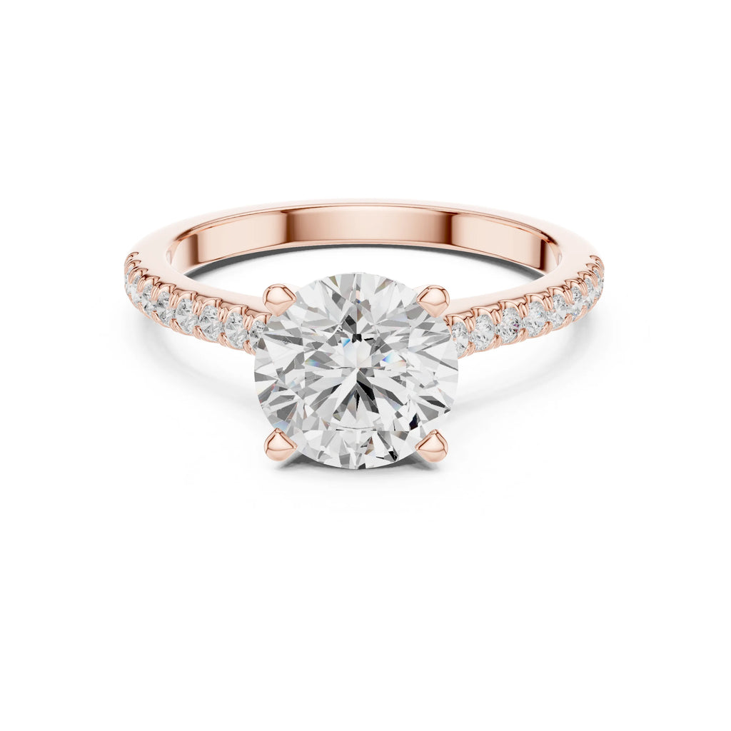 Sanaya 2ct Round Moissanite Solitaire Diamond Ring for her