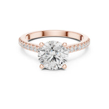 Load image into Gallery viewer, Sanaya 2ct Round Moissanite Solitaire Diamond Ring for her